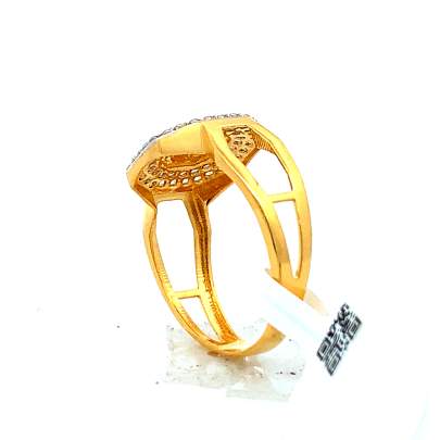 MERETRICIOUS GEOMETRIC GOLD GENTS RING  Rings