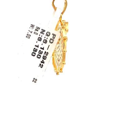 ENGRAVED DIAMOND AND GOLD OM PENDANT  Pendants