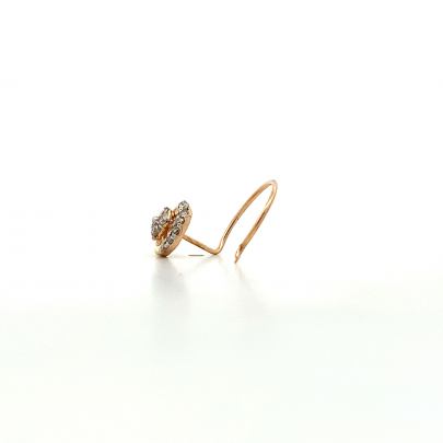 GRACEFUL SPHERICAL DESIGNED REAL DIAMOND NOSEPIN  Diamond Nosepin